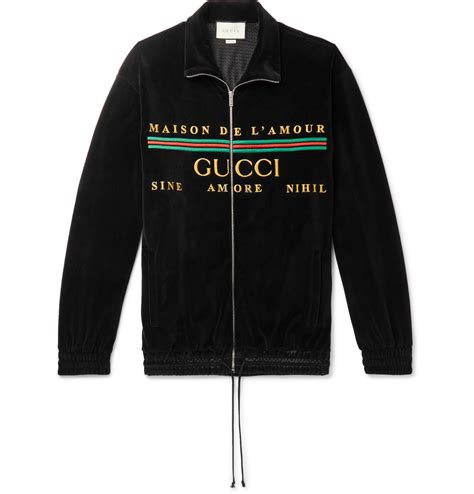 sweatshirt with gucci logo|Gucci logo velvet sweatshirt.